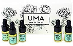 UMA Face Oil Trial Kit . Anti-Aging, Moisturizing and Brightening Skin Care to Fight Dark Spots, Irritation and Redness. (5 Bottles of 3ml)