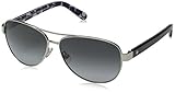 Kate Spade Women's Dalia 2 Aviator Sunglasses, Silver Dots & Gray Gradient 135 mm