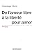 De l'amour libre à la liberté pour aimer by 