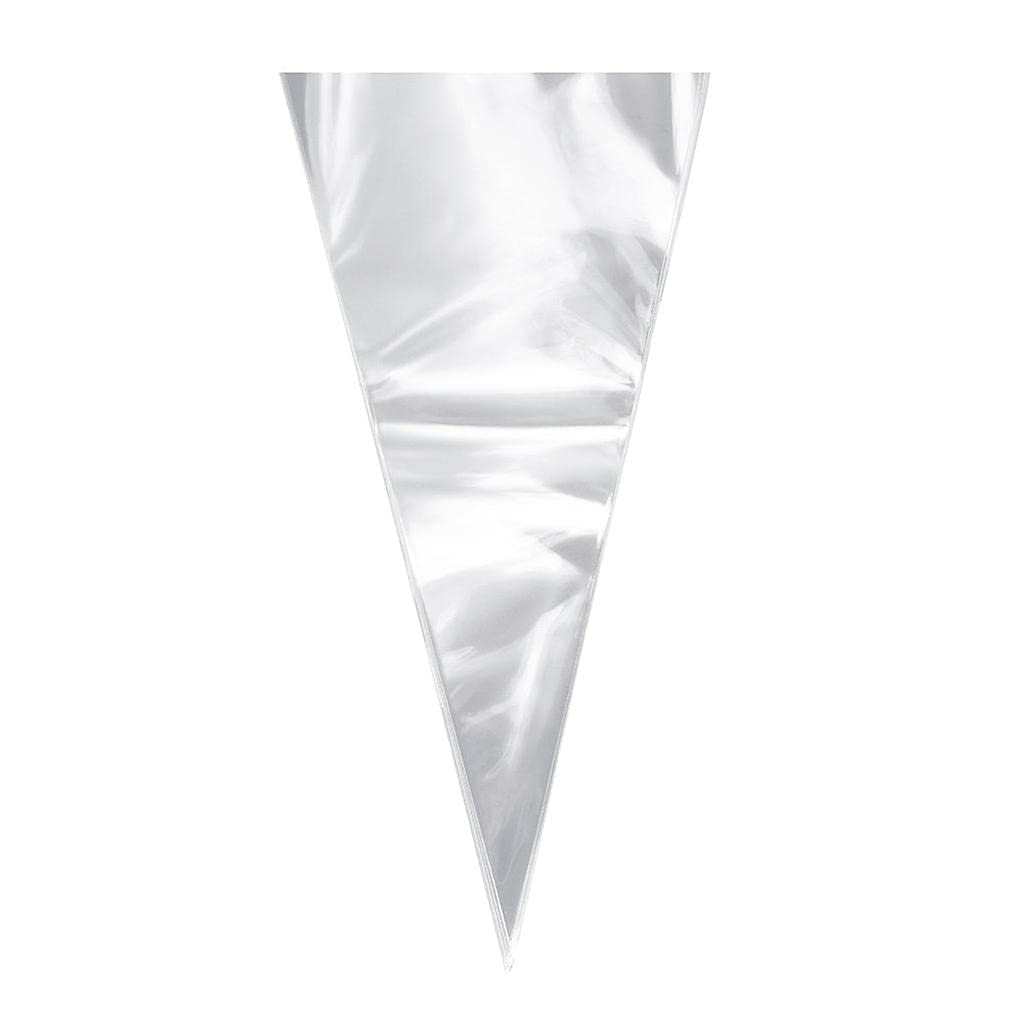 zalati Cone Bags for Desserts 50pcs Clear Cellophane Bags for Party Gift Cookie Candy Packaging Bag