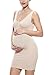 Khaya Women's Casual Stretch Maternity Dress Small Beige