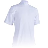Monterey Club Mens Dry Swing Classic Pique Mock Neck Shirt #3304 (White, X-Large)