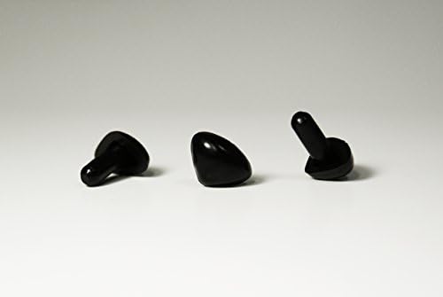 Black Safety Craft Animal Nose for Bear Puppet Doll Made in Japan Style-D 15mm 4pcs/pkg