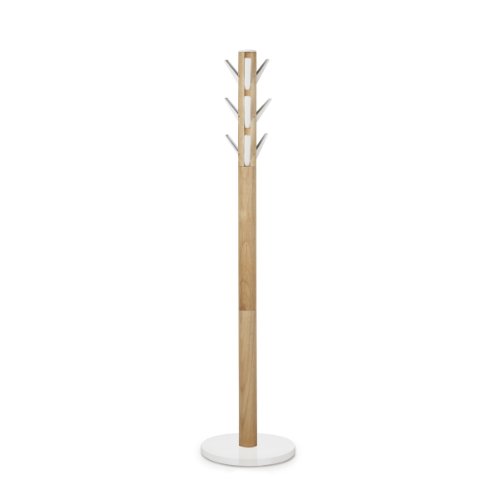 Umbra Flapper Wood Coat Rack, Natural/White