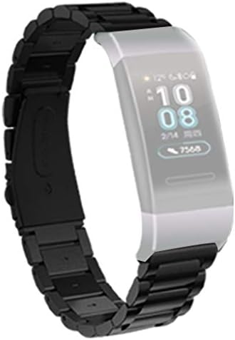 Universal Metal Wristband Comfortable Replacement Strap for Huawei 3 / 3PRO Smart Watch Texture (Black)
