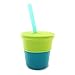 Silicone Straw Cup - Teal