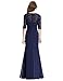 Kate Kasin Women's Chiffon 1/2 Sleeve Long Wedding Evening Prom Dress Navy Blue