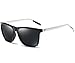 Joopin Unisex Polarized Sunglasses Classic Men Retro UV400 Brand Designer Sun glasses (Black Silver, as the pictures)