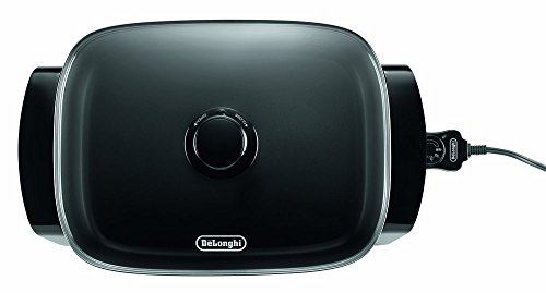 De'Longhi BG45 us-jap-hu-nii-ma2080 Delonghi Electric Skillet with Glass Lid (16 inch x 12 inch), Black (Renewed)