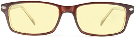 Anti-Blue Ray Computer Reading Glasses Retro Eyeworks Brown Palm 52-16 MM (fits Small/Medium size faces). Available in .25x to 4.0x (1.75)