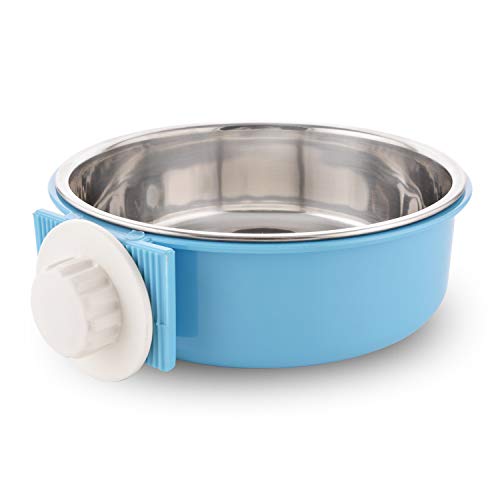 Guardians Crate Dog Bowl Removable Stainless Steel Water Food Feeder