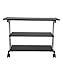 Stand Up Desk Store 3-Shelf Rolling Bookcase and Organizer on Wheels