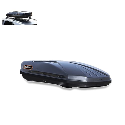 Black Horse Rooftop Cargo Carrier ABS + PMMA Hard Shell, 14 Cubic Feet Waterpro…