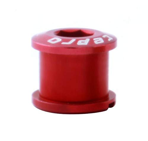 VOANZO Red Nut 5PCS/SET Bicycle Bike Wheel Hub Axle Nuts 7075 Aluminum Alloy Screw for Bike Double Speed Crankset