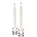 Caspari Straight Taper Dinner Candles in Black - 2 Per Package