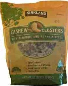 Cashew Clusters with Almonds and Pumpkin Seeds 2 Pound Bag 3 Pack