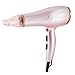 Lee Stafford Hair Blow Dryer 1875W - Professional Fast Dry CoCo LoCo Dryers: Quiet Lightweight with Coconut Oil Infused Grille for Healthy Hair - 2 Speed 3 Heat Settings - Pink & Rose Gold