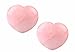 rockcloud Healing Crystal Natural Rose Quartz Heart Love Carved Palm Worry Stone Chakra Reiki Balancing(Pack of 2)