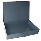 Durham 123-95-IND Gray Cold Rolled Steel Individual Large Empty Metal Shell, 18" Width x 3" Height x 12" Depth