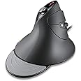 MOJO Silent Vertical Gaming Mouse - Ergonomic Mouse for PC Gaming w/ 4 Directional Joystick Buttons, Adjustable DPI (1000-10000), Custom Software, Macros, and More