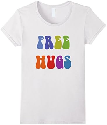 Women's Free Hugs T-Shirt Large White
