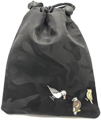 E9golf “Fore The Birds” Camo Collection – Protect Your Golf Valuables and Accessory Pouch – Nylon Camo Color Options with Drawstring Closure