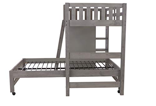 Discovery World Furniture Charcoal Twin Over Full Loft