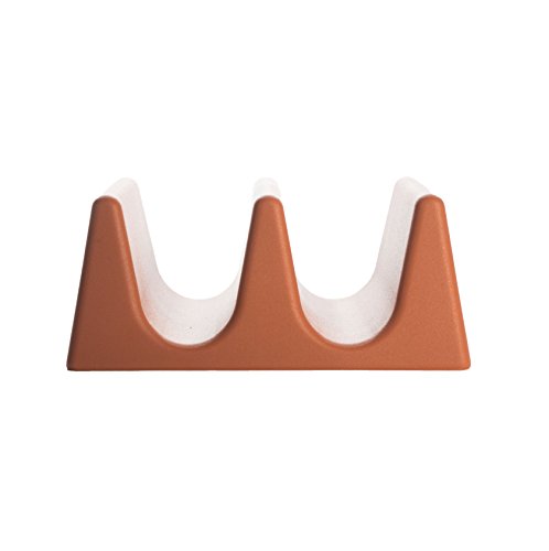 Taco Tender - Oven, Microwave, Dishwasher Safe Taco Holder (2, Orange)