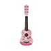 RuiyiF Kids Guitar for Girls Boys Beginners, Toy Acoustic Guitar for Toddlers 6 Steel String with Pick 21 Inch -Pink