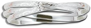 Hawaiian Heirloom Sterling Silver Eternity Bracelet
