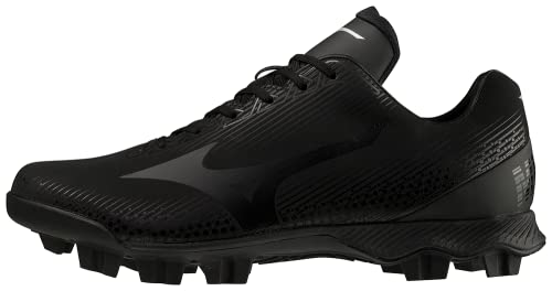 Mizuno Men's Wave Lightrevo Baseball Shoe, Black, 8.5