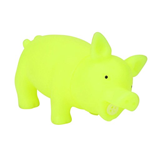 Shybuy Toys Party Squeeze Realistic SQUEAKING Pink Toy Pig (Random Colour)