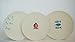 Aquaterra Living Bamboo Dinner Plate Set with Dragonfly Designs- Set of 6, 10