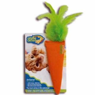 100-Percent Catnip Filled Carrot Cat Toy, 24 Karat (1Pack)