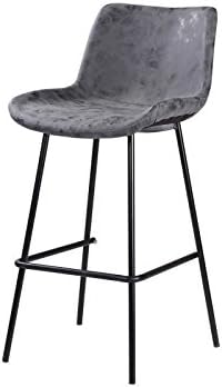 Tabouret De Bar Pieds En Métal Noir Revetement Simili Pu