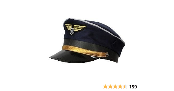 Airline Pilot Captain's Hat Mens Fancy 