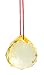 40mm Vintage Crystal Yellow Feng Shui Ball