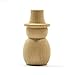 Tinksky 10pcs Blank DIY Wooden Snowman Peg Dolls Wedding Party Cake Toppers Christmas Decoration Christmas Gift
