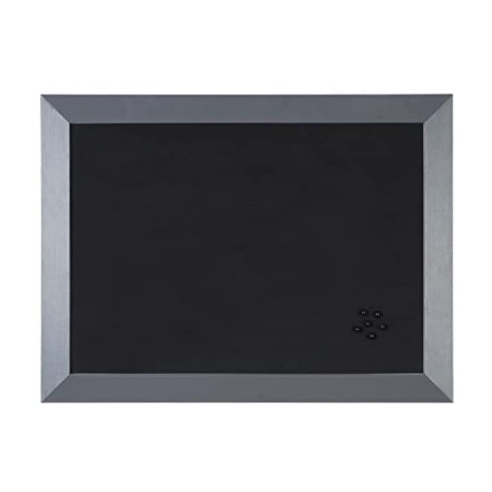 Bi-Silque FB04361002 – Kamashi Notice Board Double Panel Soft Touch Foam Board 60 x 45 cm Large 45 mm Thick Anthracite