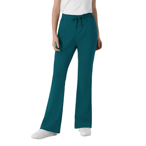 WINK Boundless Women's Flare Leg Scrub Pant, Caribbean, M at Amazon