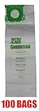 100 Sebo, Windsor Sensor Micro-Lined Commercial Upright Vacuum Bags, Fits 5093AM, 5300. 100 Pack.