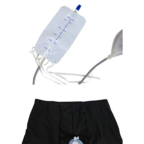 GFYWZ Male Incontinence Urine Bag, Wearable Breathable Urinal System