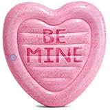 Intex inflatable heart shaped mat, Pink, 145 x 142 centimeters Large 58789