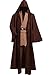 Cosplaysky Adult Tunic Hooded Robe Outfit for Jedi Costume Brown Version