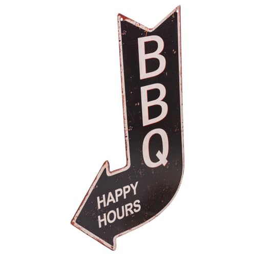 Placa de pared de metal negro