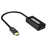 CHOETECH USB C to HDMI Adapter Metallic Shell USB 3.1 Type-C to 4K HDMI Single Port Adapter Thunderbolt 3 Compatible with MacBook pro/iPad Pro/MacBook Air 2018, Dell XPS 13 15, Surface Book 2-Black
