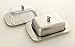 Zoie + Chloe Stainless Steel Butter Dish with Easy to Hold Lid