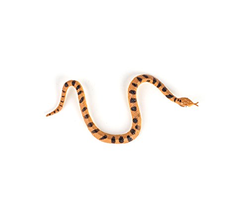 Hands On Learning Realistic Viper Snake Animal Figures, 1-Dozen, 6-Inch