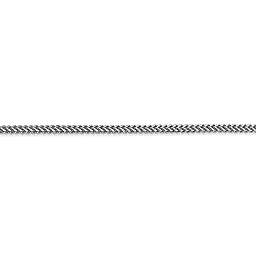 14k White Gold 1.5mm Franco Chain