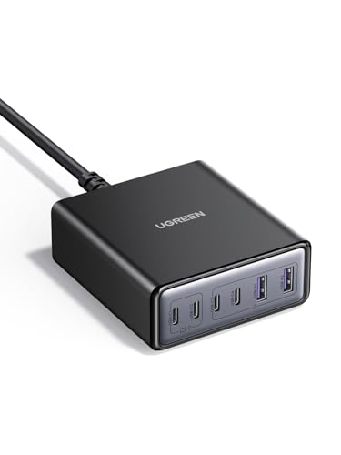 UGREEN 100W USB C Ladegerät 6-Port, 65W Desktop Ladestation, Laptop Charger